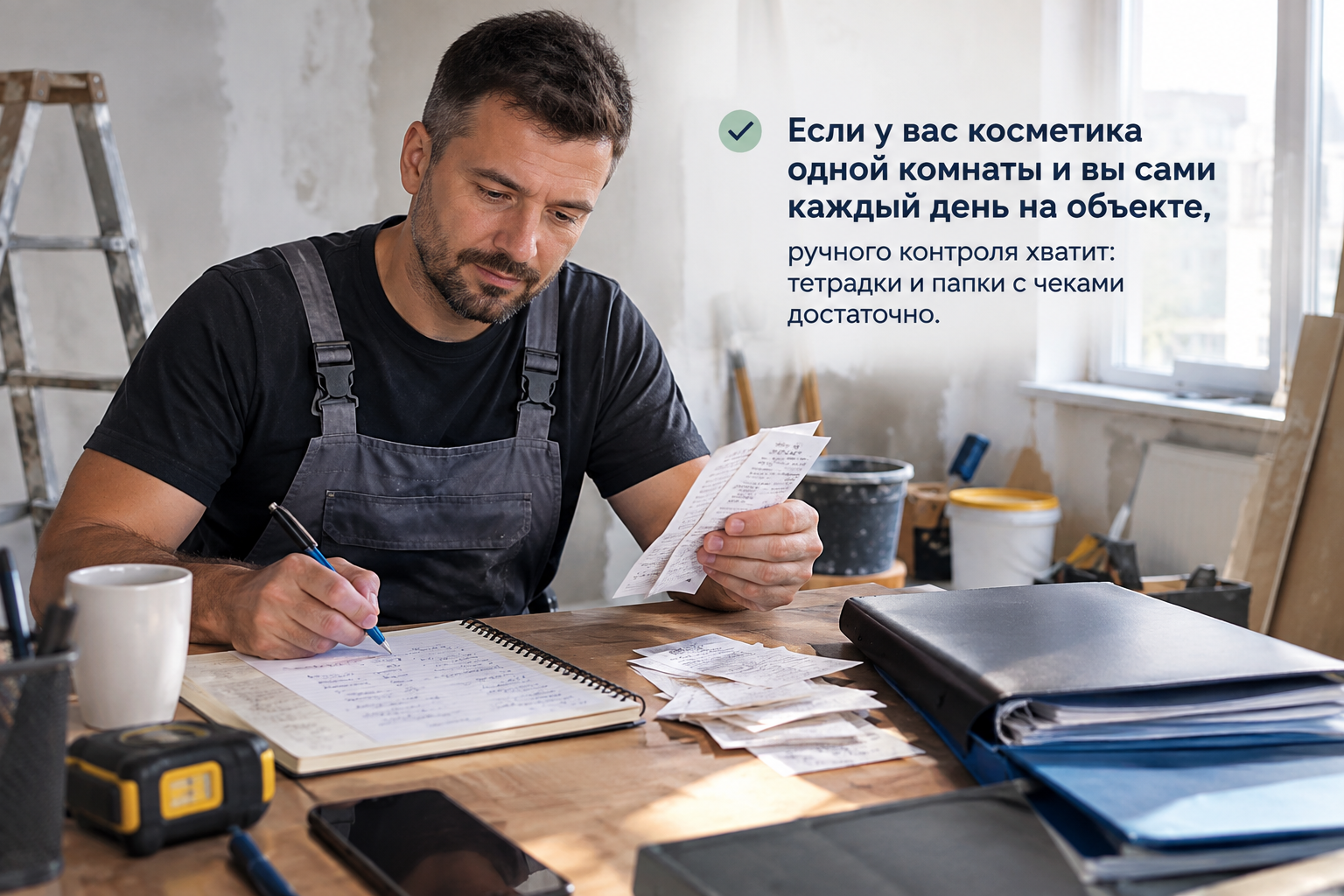 Тетрадь для строительных заметок